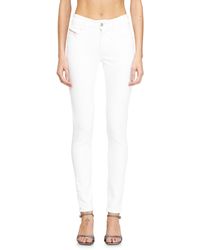 DIESEL - Skinny Jeans Regular Waist 2017 Slandy, Colored, Zip Fly - Lyst
