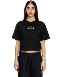 DIESEL - T-Buxt Crop T-Shirt - Lyst