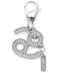 DIESEL - Metal Cancer Charm With Rhinestones - Lyst