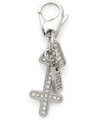 DIESEL - Metal Sagittarius Charm With Rhinestones - Lyst