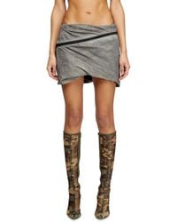 DIESEL - Bubble Skirt With Wrap Around Pocket - Lyst