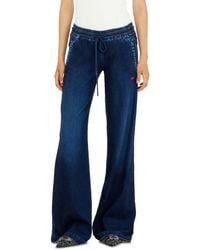 DIESEL - Relaxed Low Waist 2078 D-Ainty Joggjeans, Dark, Elastic Waistband - Lyst