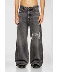 DIESEL - Relaxed Jeans Low Waist D-Rise, /Dark, Button Fly - Lyst