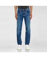 DIESEL - Regular Jeans Regular Waist 2023 D-Finitive, Dark, Button Fly - Lyst