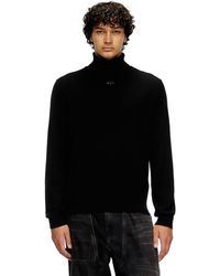 DIESEL - Pull à col roulé en laine et cachemire - Lyst