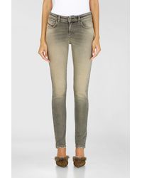 DIESEL - Skinny Jeans Regular Waist 2017 Slandy, Zip Fly - Lyst