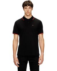 DIESEL - Polo Shirt With Micro Embroidery - Lyst