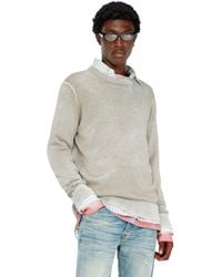 DIESEL - Jumper With Faded Reverse Print - Lyst