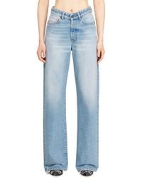 DIESEL - Regular Jeans High Waist 1971 D-Sent, Light, Button Fly - Lyst