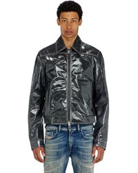 DIESEL - Patent-Leather Jacket - Lyst