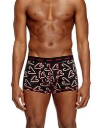 DIESEL - Three-Pack Stretch-Cotton Boxer Briefs - Lyst