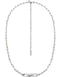 DIESEL - Collar De Plata De Ley De Cadena - Lyst