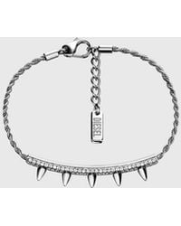 DIESEL - Stainless Steel Id Bracelet - Lyst