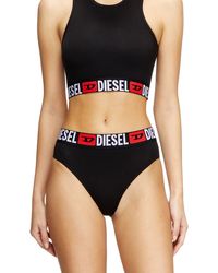 DIESEL - Three-Pack Briefs With Maxi-Logo Waist - Lyst