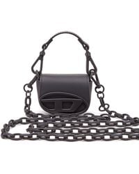DIESEL - Iconic Micro Bag Charm In Matte Leather - Lyst
