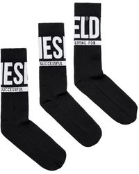 DIESEL - 3-pack Socks With Logo - Lyst