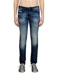 DIESEL - Skinny Jeans Low Waist 1979 Sleenker, Dark, Zip Fly - Lyst