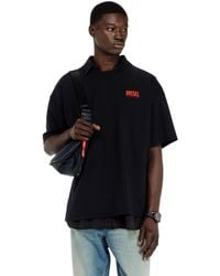 DIESEL - Cotton T-Shirt With Biscotto Print - Lyst