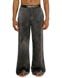 DIESEL - Viscose Pants With A Fluid Fit - Lyst