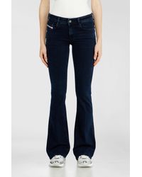 DIESEL - Bootcut Jeans Low Waist 1969 D-Ebbey, Dark, Zip Fly - Lyst