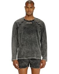 DIESEL - Top De Pijama De Algodón Con Patch De Logo - Lyst