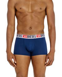 DIESEL - Three-Pack Of All-Over Logo Waist Boxers - Lyst