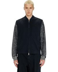 DIESEL - Cotton Ripstop Vest With Oval D Patch - Lyst