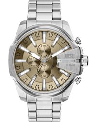 DIESEL - Mega Chief Slim Chronograph Stainless Steel Watch - Lyst