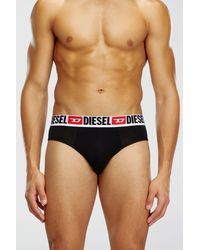 DIESEL - Three-Pack Of Solid-Colour Briefs - Lyst