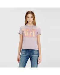 DIESEL - Slim Jersey T-Shirt With Graphic Print - Lyst