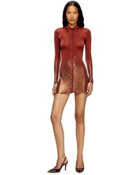 DIESEL - 長袖ドレス - Lyst