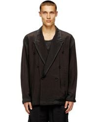 DIESEL - Double-Breasted Blazer - Lyst