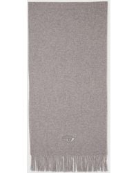 DIESEL - Wool-Blend Scarf With Fringed Edges - Lyst