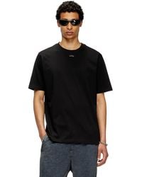 DIESEL - T-Shirt With Cut-Out Oval D - Lyst