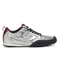 DIESEL - S-Pagodha-Quilted Metallic Sneakers - Lyst