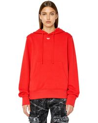 DIESEL - Hoodie With Embroidered D Patch - Lyst