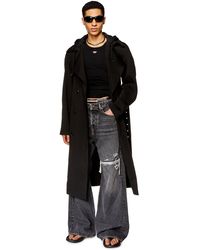 DIESEL - Trench-coat en sergé de nylon avec capuche - Lyst