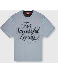 DIESEL - T-Shirt With For Successful Living Print - Lyst