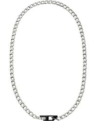 DIESEL - Two-Tone Stainless Steel Chain Necklace - Lyst