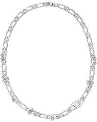 DIESEL - Stainless Steel And Brass Chain Necklace - Lyst