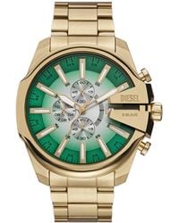 DIESEL - Montre Mega Chief Slim en acier inoxydable - Lyst