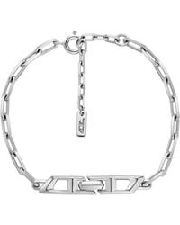 DIESEL - Armband Aus Sterlingsilber Mit Kette - Lyst