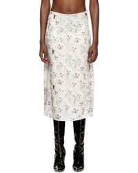 DIESEL - Midi Skirt - Lyst