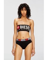 DIESEL - Bandeau Bra With Logo - Lyst