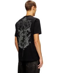 DIESEL - Camiseta De Algodón Con Estampado Gráfico En La Espalda - Lyst