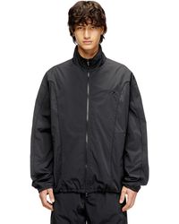 DIESEL - Crinkled-Nylon Jacket With Piping - Lyst
