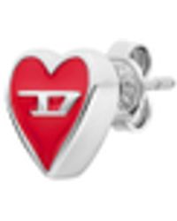 DIESEL - Stainless Steel Stud Earring - Lyst