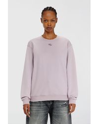 DIESEL - Sudadera De Algodón Con Bordado Oval D - Lyst