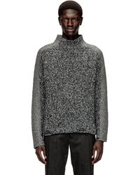 DIESEL - Bouclé-Knit Jumper With Sleeve Bands - Lyst