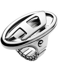 DIESEL - D-Era Stainless Steel Ring Watch - Lyst